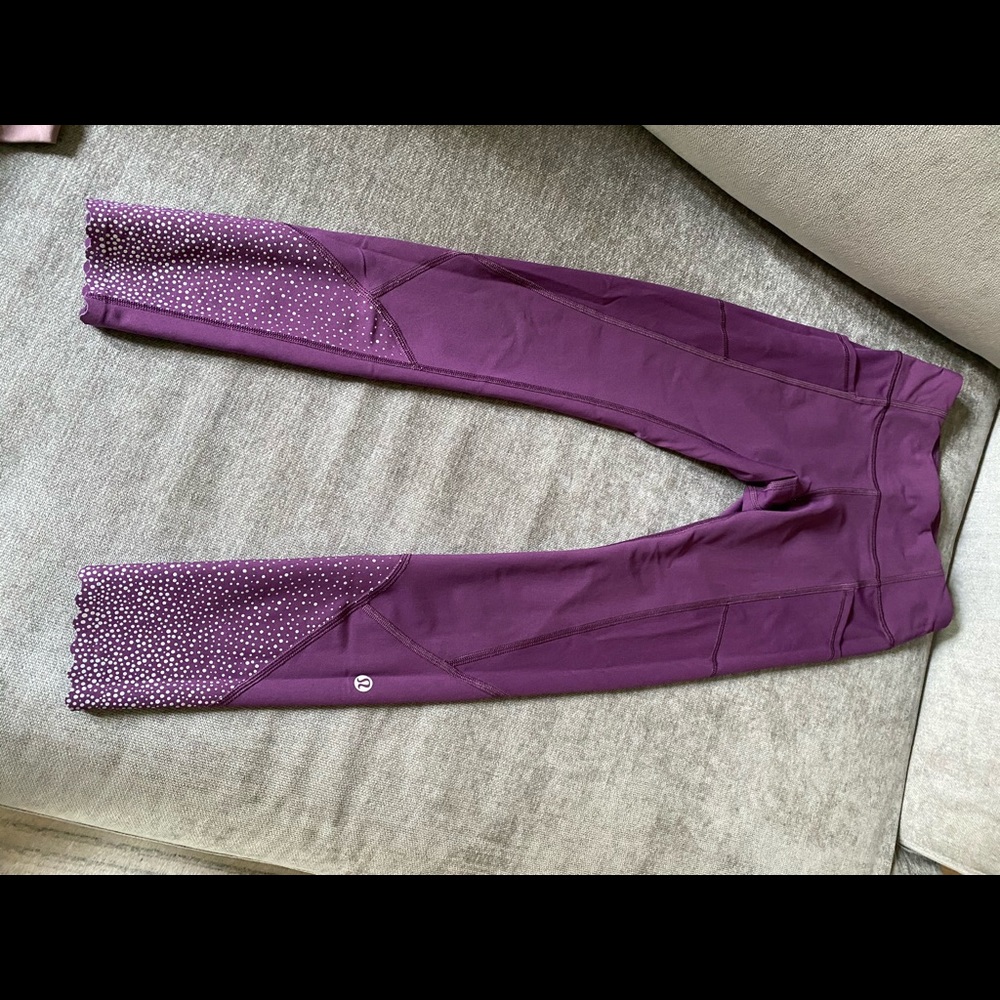 Purple Tight Reflective lululemon leggings